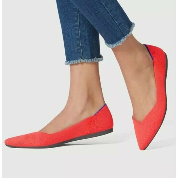 Rothy’s The Point in The‎ Shade Flame Women’s Size 13 - Picture 2 of 8